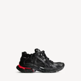 Men’s runner led sneaker in black