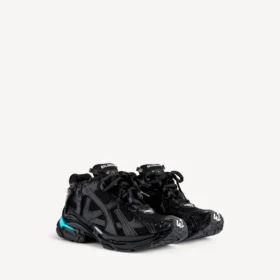 Men’s runner led sneaker in black