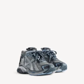 Men’s runner sneaker in grey/navy/light blue