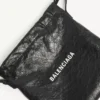 Men’s shopper dust bag crossbody pouch medium in black Men’s shopper dust bag crossbody pouch medium in black