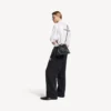 Men’s shopper dust bag crossbody pouch medium in black Men’s shopper dust bag crossbody pouch medium in black