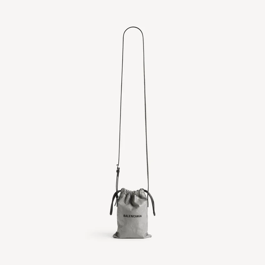 Men’s shopper phone holder in balenciaga grey Men’s shopper phone holder in balenciaga grey