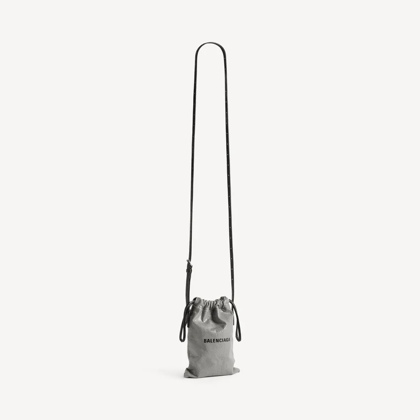 Men’s shopper phone holder in balenciaga grey Men’s shopper phone holder in balenciaga grey