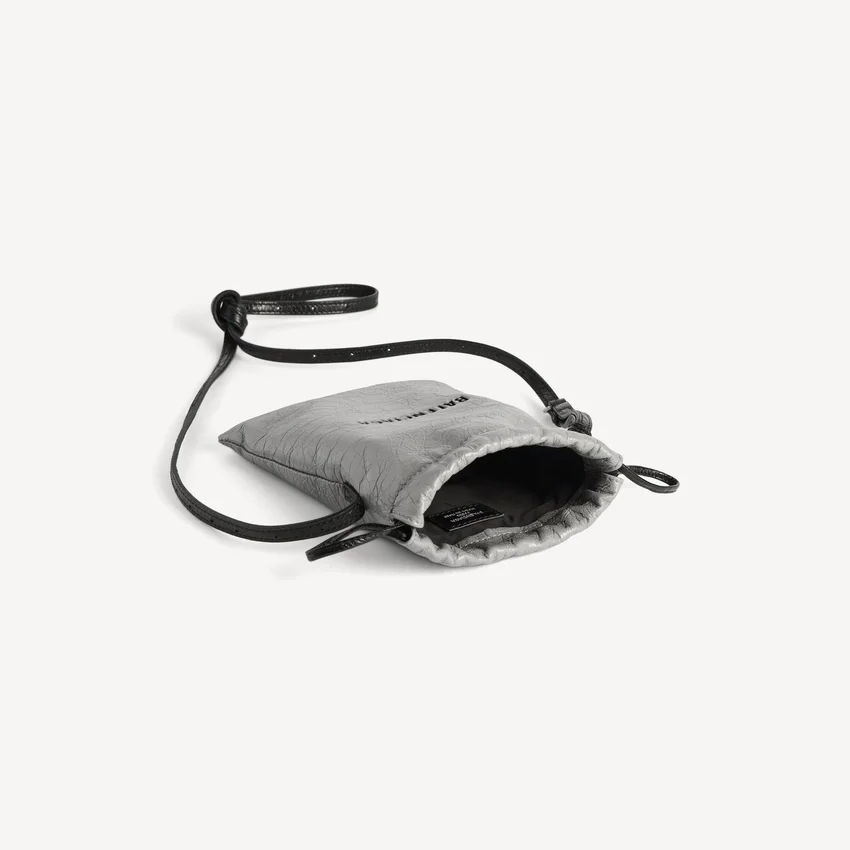 Men’s shopper phone holder in balenciaga grey Men’s shopper phone holder in balenciaga grey