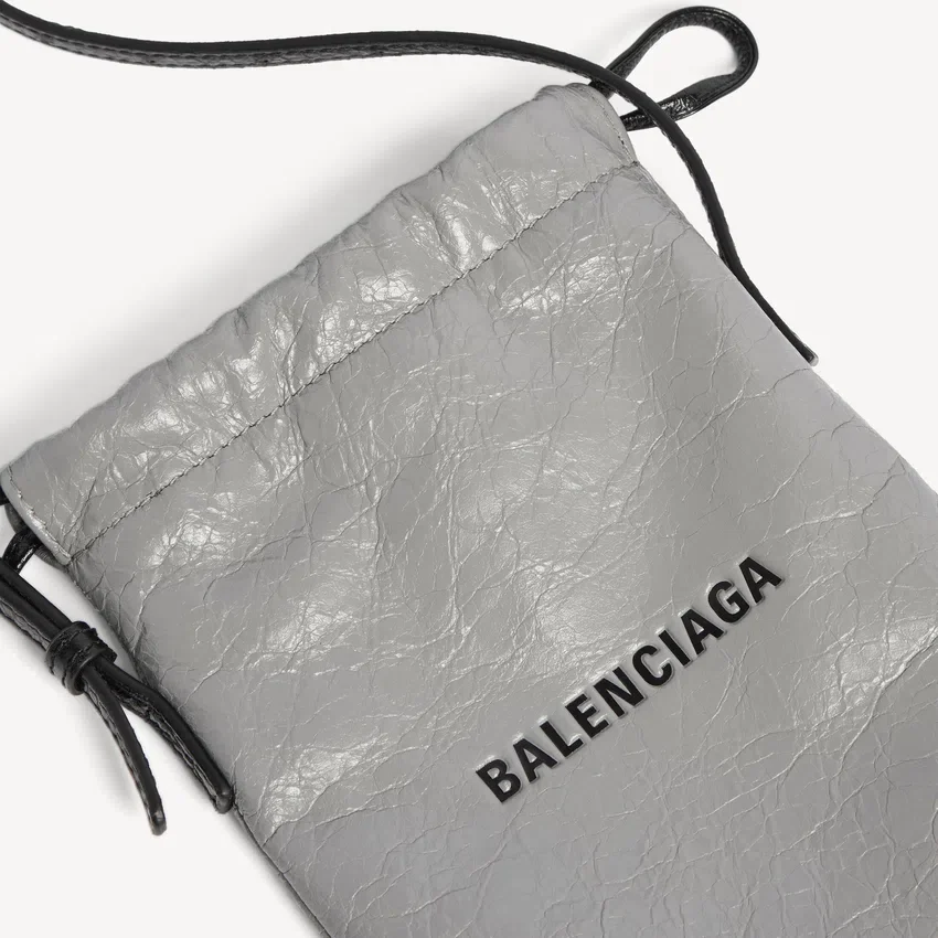Men’s shopper phone holder in balenciaga grey Men’s shopper phone holder in balenciaga grey