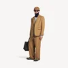 Men’s single-breasted normal fit jacket in camel Men’s single-breasted normal fit jacket in camel
