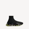 Men’s speed 2.0 full clear sole recycled knit sneaker in black/khaki Men’s speed 2.0 full clear sole recycled knit sneaker in black/khaki