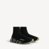 Men’s speed 2.0 full clear sole recycled knit sneaker in black/khaki Men’s speed 2.0 full clear sole recycled knit sneaker in black/khaki