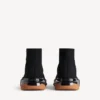 Men’s speed 2.0 full clear sole recycled knit sneaker in black/orange Men’s speed 2.0 full clear sole recycled knit sneaker in black/orange