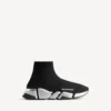 Women’s speed 2.0 recycled knit sneaker in black/silver Women’s speed 2.0 recycled knit sneaker in black/silver