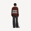 Men’s sporty block patched polo in burgundy/multicolor
