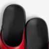 Men’s sporty pool slide sandal in black/red Men’s sporty pool slide sandal in black/red