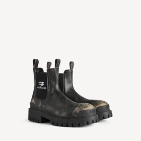 Men’s strike chelsea boot in black/beige Men’s strike chelsea boot in black/beige