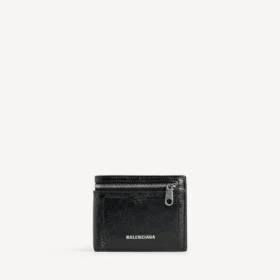 Men’s superbusy square folded wallet in black Men’s superbusy square folded wallet in black