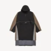 Men’s techwear poncho in black