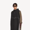 Men’s techwear poncho in black