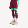 Men’s techwear shorts in burgundy/aqua