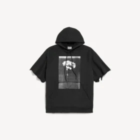 Men’s the song of the highest tower cut-off sleeve hoodie in black Men’s the song of the highest tower cut-off sleeve hoodie in black