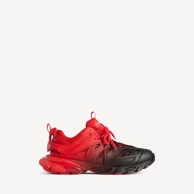 Men’s track gradient sneaker in red/black