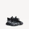 Men’s track signature sneaker in black/white