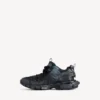 Men’s track signature sneaker in black/white