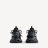 Men’s track signature sneaker in black/white