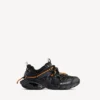 Men’s track trail laces sneaker in black/orange