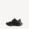 Men’s track trail laces sneaker in black/orange