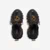 Men’s track trail laces sneaker in black/orange