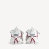 Women’s track trail laces sneaker in white/red/grey/black