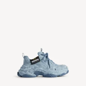 Men’s triple s canvas sneaker in blue