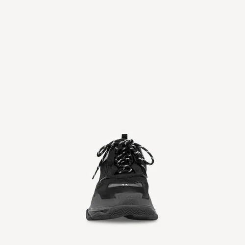 Men’s triple s clear sole sneaker in black Men’s triple s clear sole sneaker in black