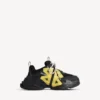 Women’s triple s tape type sneaker in black/yellow