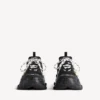 Women’s triple s tape type sneaker in black/yellow