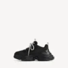 Women’s triple s tape type sneaker in black/yellow