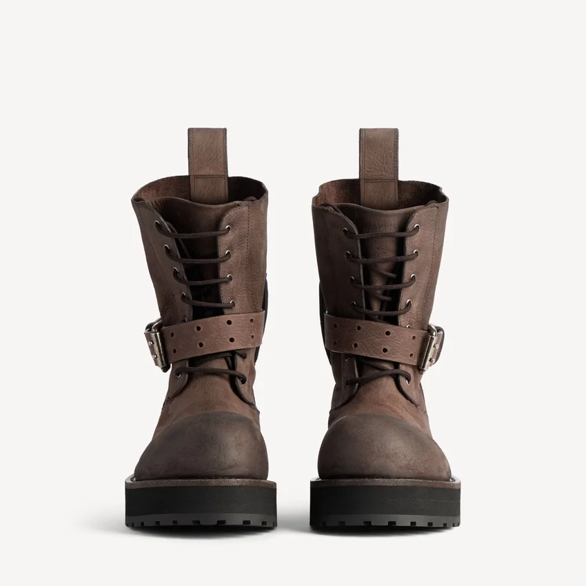 Men’s venom lace-up bootie in brown Men’s venom lace-up bootie in brown