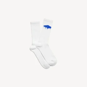 Men’s wet brush socks in white/blue
