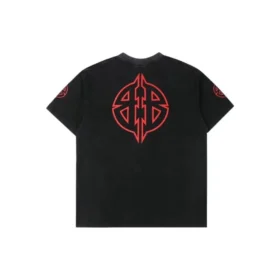 Metal BB Stencil T-shirt “Black Red” 764235TPVI21568