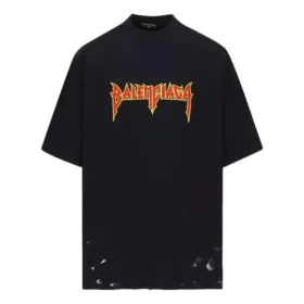 Metallica Short Sleeve T-Shirt Oversized Fit “Black Orange” 694576TMV881055