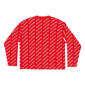 Mini Allover Logo Cardigan “Red White” 699822T32336090