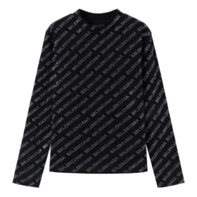 Mini Allover Sweater “Black” 730402TNVQ91073