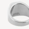 Nano signet ring in shiny silver