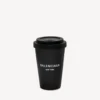 New york coffee cup in black