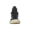 Paris High Top Sneakers “Black Destroyed Cotton and White Rubber” 688752W3RC11090