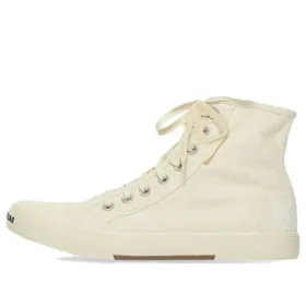 Paris High Top Sneakers “White Destroyed Cotton and White Sole” 688752W3RC49090 Paris High Top Sneakers “White Destroyed Cotton and White Sole” 688752W3RC49090