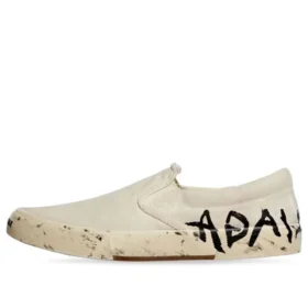 Paris Low Top Slip On Shoes “Washed White Cotton” 710295W3RR59010 Paris Low Top Slip On Shoes “Washed White Cotton” 710295W3RR59010