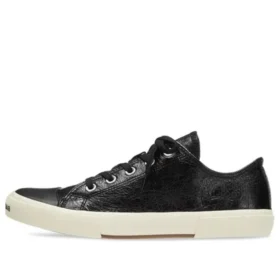 Paris Low Top Sneakers “Black Destroyed Cotton and White Rubber” 688754W3RCB1090 Paris Low Top Sneakers “Black Destroyed Cotton and White Rubber” 688754W3RCB1090
