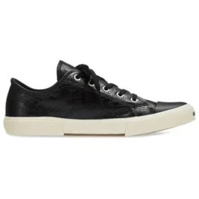 Paris Low Top Sneakers “Black Destroyed Cotton and White Rubber” 688754W3RCB1090 Paris Low Top Sneakers “Black Destroyed Cotton and White Rubber” 688754W3RCB1090