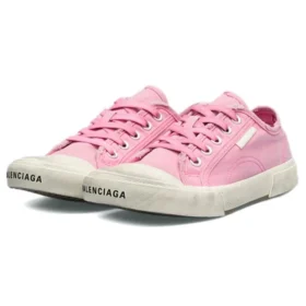 Paris Low Top Sneakers “Washed Pink Cotton and White Rubber” 688757W3RC25590 Paris Low Top Sneakers “Washed Pink Cotton and White Rubber” 688757W3RC25590
