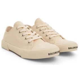 Paris Low Top Sneakers “White Cotton and White Rubber” 688757W3RCB9090 Paris Low Top Sneakers “White Cotton and White Rubber” 688757W3RCB9090